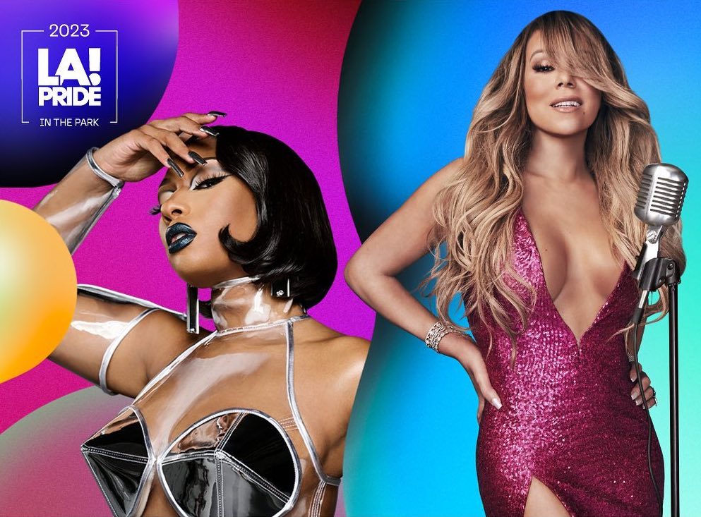 Read more about the article Megan Thee Stallion,  Mariah Carey To Headline LA Pride in the Park 2023