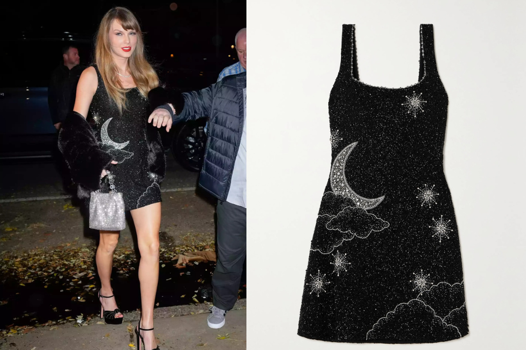 Read more about the article Taylor Swift Rocks ‘Midnights’-Inspired Mini Dress: Shop The Dupes